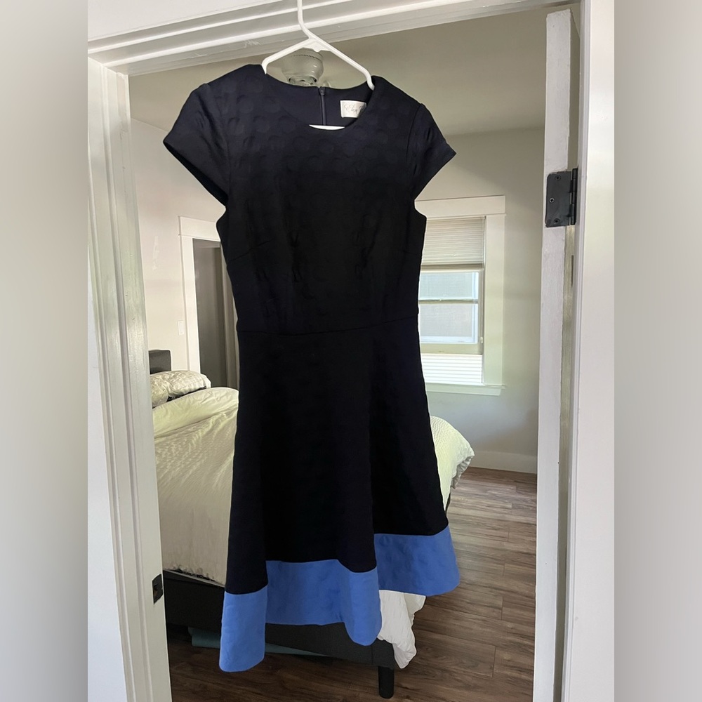 Elegant navy and Blue Dress